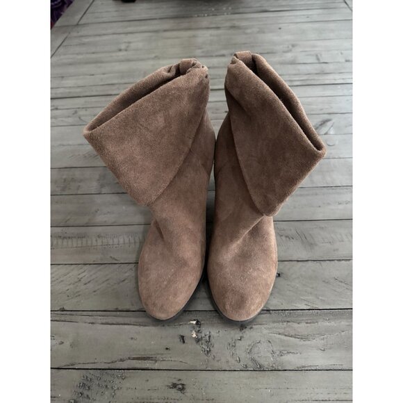 BCBGENERATION Cesina Cesinaz Brown Suede Slouchy Ankle Booties Size 9 - Picture 4 of 11